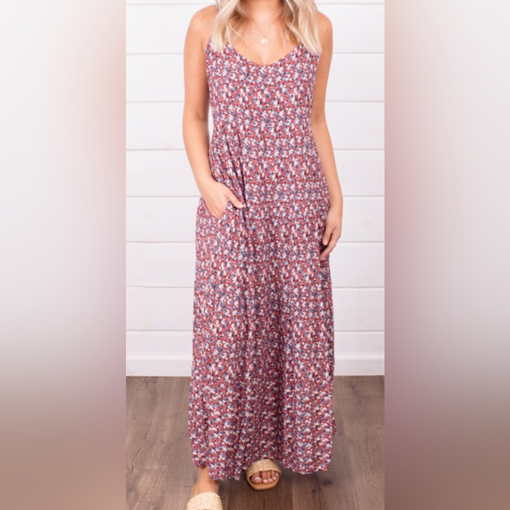 Self Contrast Kali Maxi Dress - XS